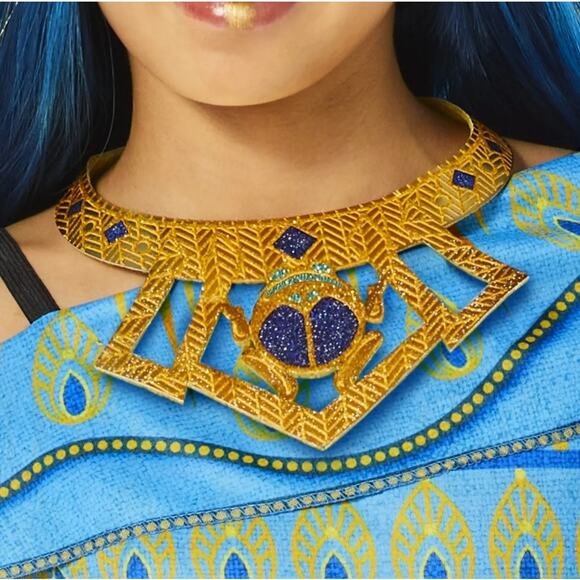 NEW Monster High Cleo De Nile Halloween Costume Girls Jumpsuit Belt Small (6/6x) - Picture 2 of 8